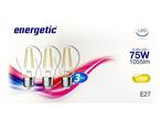 Veiling - 15x Energetic A60 Clear E27 2700K 8,2W 3-Pack, Huis en Inrichting, Nieuw