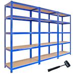 3 x T-Rax Stellingkasten - 90 x 45 x 180 cm - Blauw, Verzenden