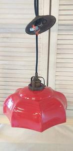 Plafondlamp - Emaille - Stijlvolle roze hanglamp