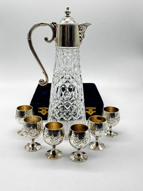 Beker (6) - Verzilverd, Antiek en Kunst, Curiosa en Brocante