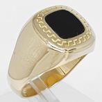 Ring - 18 karaat Geel goud - 2.50ct. tw. Onyx