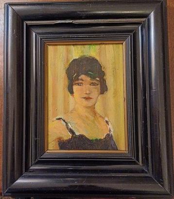 Carlo Corsi (1879 - 1966) - La veste a strisce - Studio del
