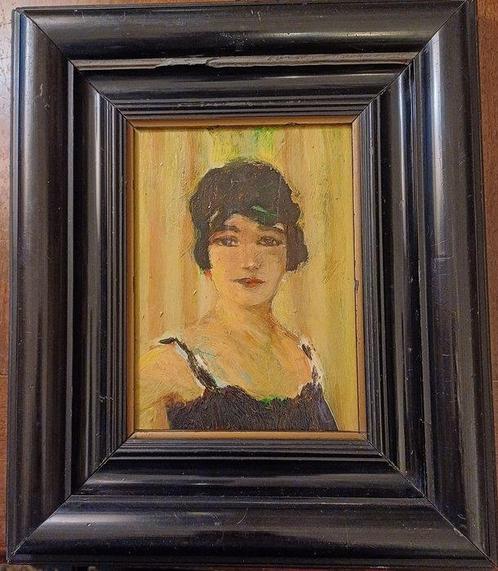 Carlo Corsi (1879 - 1966) - La veste a strisce - Studio del, Antiek en Kunst, Kunst | Schilderijen | Klassiek
