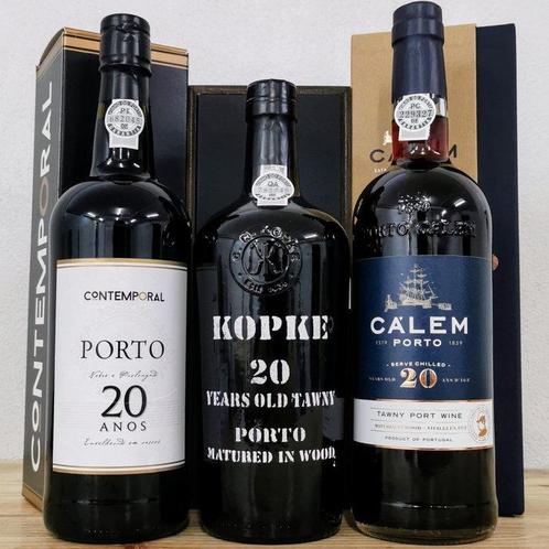 20 years old Tawny Port: Kopke, Cálem & Contemporal -  Douro, Verzamelen, Wijnen