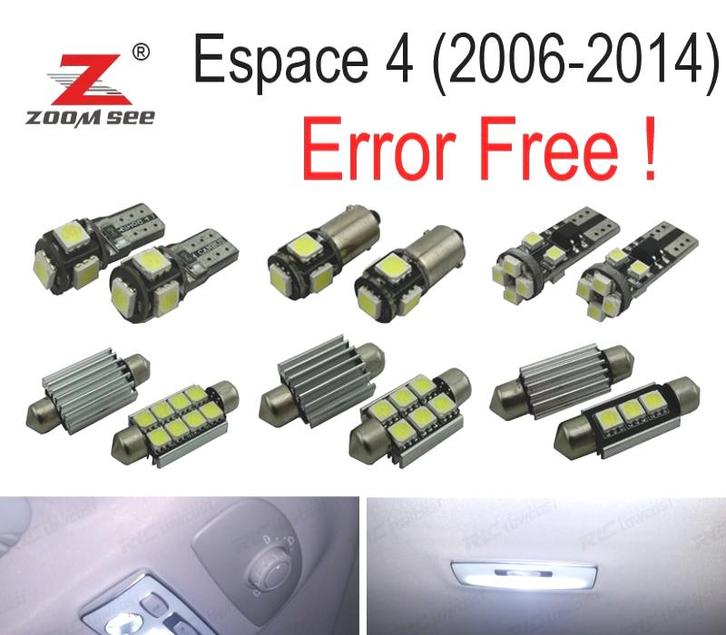 KIT 23 AMPOULES LED INTÉRIEUR POUR RENAULT ESPACE 4 IV MK4 2, Auto-onderdelen, Verlichting, Verzenden