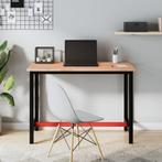 vidaXL Werkbank 115x55x81,5 cm massief beukenhout en metaal, Verzenden, Nieuw