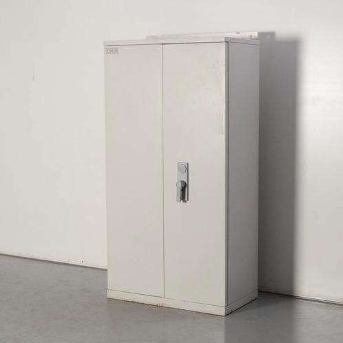 Holland Safety kluis, lichtgrijs, 192 x 93 cm, 4 legborde..., Maison & Meubles, Armoires | Armoires à porte coulissante & Armoires à archives