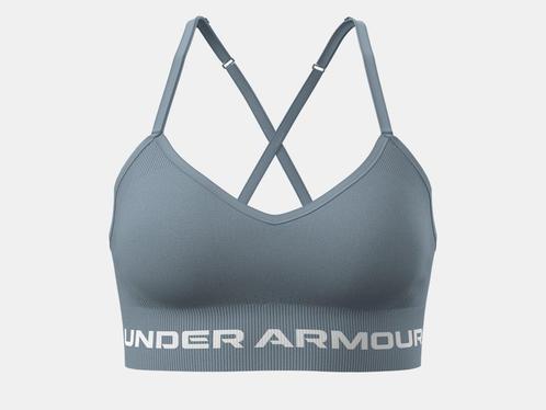 Under Armour Vanish Seamless Low Bra-Blu 466 - Maat LG, Kleding | Dames, Sportkleding, Blauw, Maat 36 (S), Nieuw, Yoga, Ophalen of Verzenden