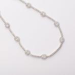 Collier - 14 carats Or blanc - 10.63ct. tw. Diamant, Handtassen en Accessoires, Kettingen, Nieuw