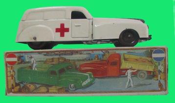vangst Begeleiden plannen ② Rico - Oude blikken ambulance beschilderd als RODE KRUIS met — Antiquités  | Jouets — 2ememain