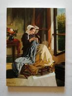 A. Della Valle (XX), da Carl Vilhelm - Il ricamo (interno), Antiek en Kunst