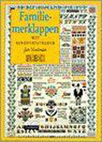 Familiemerklappen met borduurpatronen / Cantecleer, Verzenden, J. Houtman