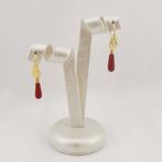 Koraal - Argento 925 - Hangoorbellen - Italiaans ambacht, Antiek en Kunst, Curiosa en Brocante