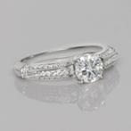 Ring - 18 karaat Witgoud, Diamanten totaal 1,34 ct E VS2 -, Nieuw