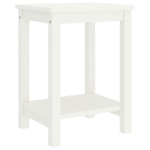 vidaXL Table de chevet blanc 35x30x47 cm bois de pin, Maison & Meubles, Chambre à coucher | Tables de chevet, Neuf, Envoi