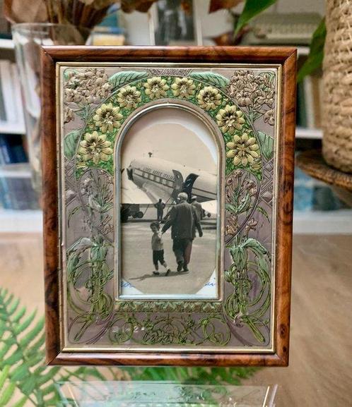 Fotolijst - gelamineerd zilver, Antiek en Kunst, Antiek | Zilver en Goud