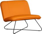 Oranje leren industriële stoel zonder armleuning - Toledo, Ophalen of Verzenden