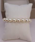Armband 9x9,5 mm heldere Akoya parels, Handtassen en Accessoires, Nieuw