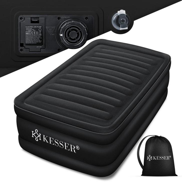 Luchtbed - 1 Persoons - Luchtmatras met pomp - Opblaasbed -, Caravans en Kamperen, Luchtbedden, Nieuw, Verzenden