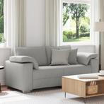 vidaXL Loveseat Sofa - Cloud Grijs, 140 cm Stof, Verzenden, Nieuw