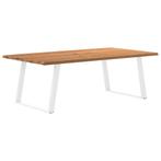 vidaXL Eettafel met natuurlijke rand 220x120x74 cm massief, Huis en Inrichting, Tafels | Eettafels, Verzenden, Nieuw