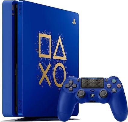 Playstation 4 Slim 500GB Days of Play + V2 Controller, Games en Spelcomputers, Spelcomputers | Sony PlayStation 4, Zo goed als nieuw