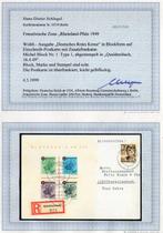 Rijnland-Palts - Franse Zone 1949 - Block Rode Kruis op, Gestempeld