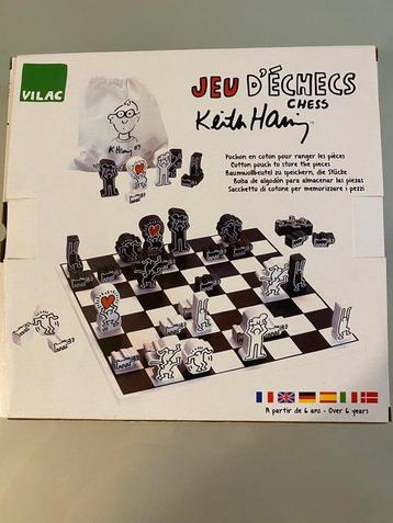 Keith Haring (after) - Keith Haring wooden chess and puzzle