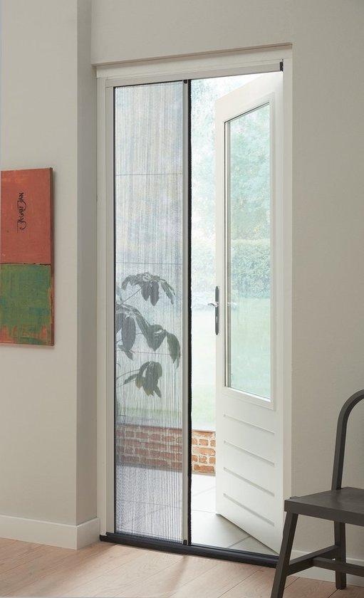 2dekans | Plissehor deur Bruynzeel S500 98x199 grijs, Doe-het-zelf en Bouw, Deuren en Vliegenramen, Ophalen of Verzenden