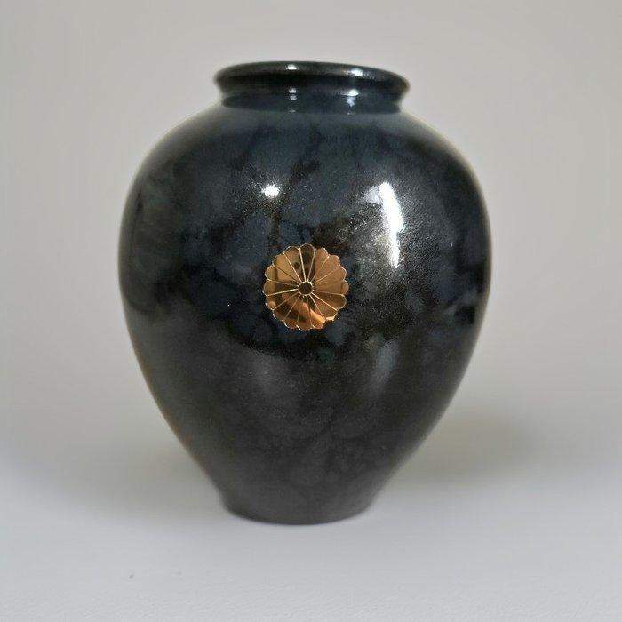 Vaas - Brons - Japan - H16cm bronzen vaas uit Takaoka, Antiquités & Art, Antiquités | Autres Antiquités