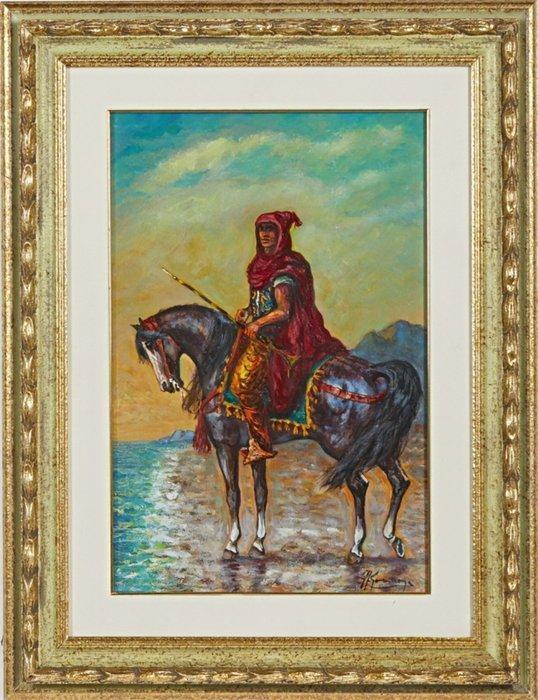 Giovan Francesco Gonzaga (1921-2007) - Cavaliere orientale, Antiek en Kunst, Kunst | Schilderijen | Klassiek