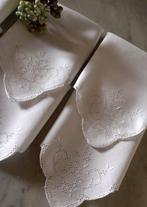 Serviette de table (6) - 25 cm - 25 cm - Mignon filé, Antiquités & Art