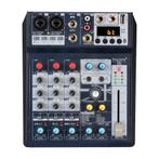DE8 Mini 8 Kanaals Geluid DJ Mixer Nagalm Console USB Geluid, Muziek en Instrumenten, Mengpanelen, Ophalen of Verzenden, Zo goed als nieuw