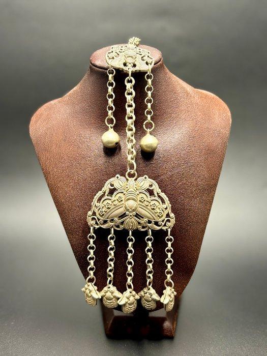 Métal, plaqué argent - Chine - XXe siècle, Antiek en Kunst, Antiek | Overige Antiek