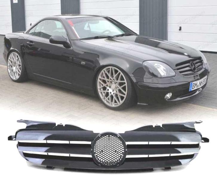 CALANDRE MERCEDES CLASSE SLK R170 COUPE 96-04 LOOK SPORT NOI, Auto-onderdelen, Carrosserie, Verzenden