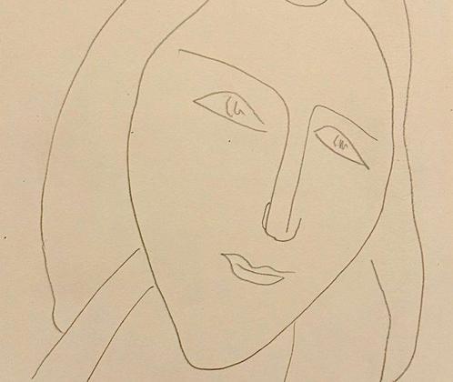 Henri Matisse (1869-1954) - Tête de femme, Antiek en Kunst, Kunst | Designobjecten