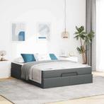 vidaXL Bedframe Anders met opslag Donkergrijs 160 x 200 cm, Huis en Inrichting, Slaapkamer | Bedden, Verzenden, Nieuw