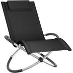 tectake Ligbed Paulina ergonomisch, opvouwbaar, 150 kg - zwa, Tuin en Terras, Verzenden, Nieuw
