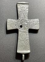Byzantijns Brons Exclusief kruis* met afbeeldingen van Jezus, Antiek en Kunst