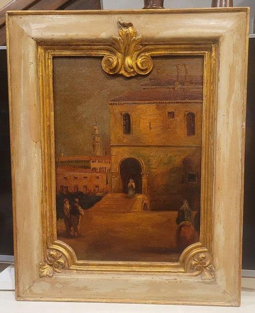 École italienne (XVIII) - Paesaggio, Antiek en Kunst, Kunst | Schilderijen | Klassiek