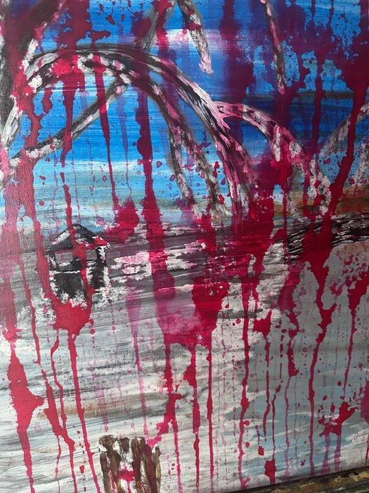 Milène Liard - L’hiver Rouge, Antiek en Kunst, Kunst | Schilderijen | Klassiek