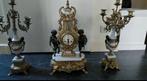 Schoorsteenklok - Lancini - Gepatineerd brons, Verguld brons, Antiquités & Art, Antiquités | Horloges