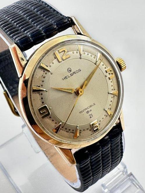 Helbros - Helbros Invincible 21 Jewels – Vintage German, Handtassen en Accessoires, Horloges | Heren