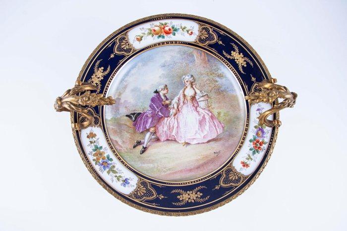 Limoges - Tafelmiddenstuk - Porselein, Brons, Antiek en Kunst, Antiek | Meubels | Stoelen en Sofa's