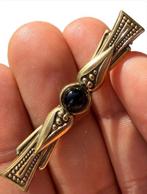 Broche gothique victorienne de deuil, barrette vintage,