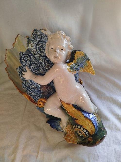 Wijwatervat - Cantagalli - Cantagalli - 1800-1850, 1850-1900, Antiek en Kunst, Antiek | Glaswerk en Kristal