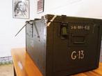 Kist - Grote militaire koffer - Hout, Metaal