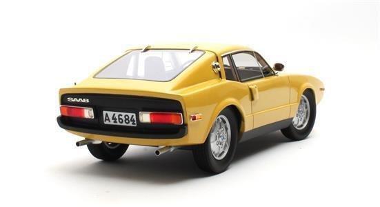 Cult-Scale Models 1:18 - Modelauto - SAAB Sonett III yellow, Hobby en Vrije tijd, Modelauto's | 1:5 tot 1:12