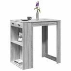 vidaXL Bartafel 102x70x103,5 cm bewerkt hout grijs sonoma, Huis en Inrichting, Tafels | Eettafels, Verzenden, Nieuw