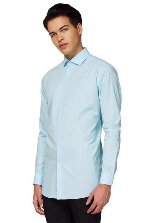 Lichtblauw Overhemd Heren OppoSuits, Kleding | Heren, Carnavalskleding en Feestkleding, Nieuw, Verzenden